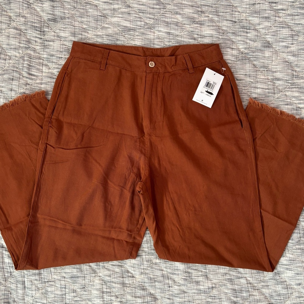 Hurley High Rise Straight Leg Cropped Pants Sz Medium NWT | Hurley Women Pants -